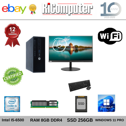Postazione completa 6500 - pc, i5-6500